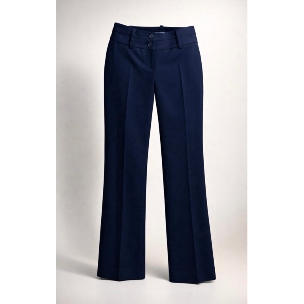 Ann Taylor Petites Minimalist Navy Dress Pants 2P Vintage Retro Office Academia
